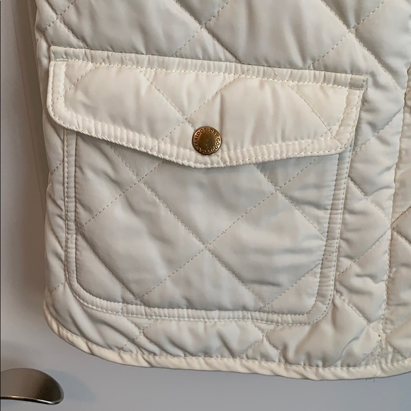 SOLD - Off White Cream Puffer Vest - Picture 2 of 5